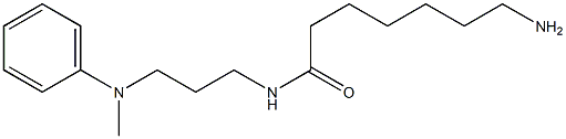 7-amino-N-{3-[methyl(phenyl)amino]propyl}heptanamide 结构式