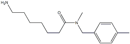 7-amino-N-methyl-N-[(4-methylphenyl)methyl]heptanamide 结构式