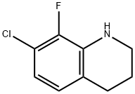 7-chloro-8-fluoro-1,2,3,4-tetrahydroquinoline 结构式