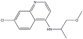 7-chloro-N-(1-methoxypropan-2-yl)quinolin-4-amine 结构式