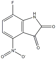 7-fluoro-4-nitro-1H-indole-2,3-dione 结构式