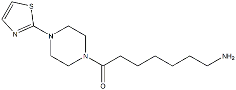 7-oxo-7-[4-(1,3-thiazol-2-yl)piperazin-1-yl]heptan-1-amine 结构式