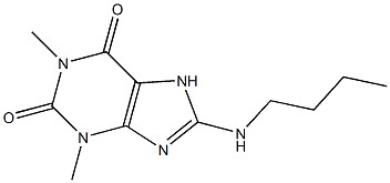 8-(butylamino)-1,3-dimethyl-2,3,6,7-tetrahydro-1H-purine-2,6-dione 结构式