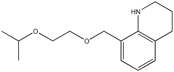 8-{[2-(propan-2-yloxy)ethoxy]methyl}-1,2,3,4-tetrahydroquinoline 结构式