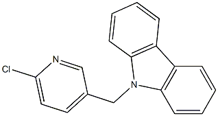 9-[(6-chloropyridin-3-yl)methyl]-9H-carbazole 结构式