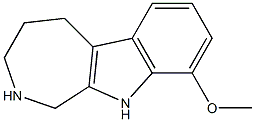 9-methoxy-1H,2H,3H,4H,5H,10H-azepino[3,4-b]indole 结构式