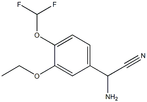 amino[4-(difluoromethoxy)-3-ethoxyphenyl]acetonitrile 结构式