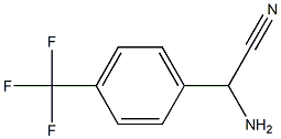 amino[4-(trifluoromethyl)phenyl]acetonitrile 结构式