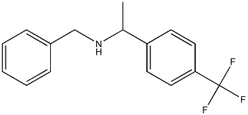 benzyl({1-[4-(trifluoromethyl)phenyl]ethyl})amine 结构式