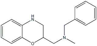benzyl(3,4-dihydro-2H-1,4-benzoxazin-2-ylmethyl)methylamine 结构式