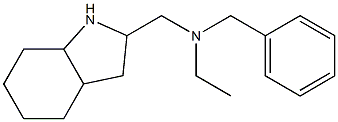 benzyl(ethyl)(octahydro-1H-indol-2-ylmethyl)amine 结构式