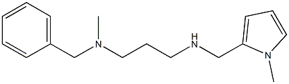 benzyl(methyl)(3-{[(1-methyl-1H-pyrrol-2-yl)methyl]amino}propyl)amine 结构式