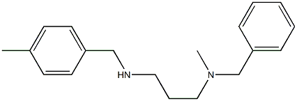 benzyl(methyl)(3-{[(4-methylphenyl)methyl]amino}propyl)amine 结构式