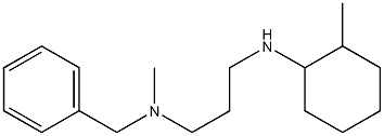 benzyl(methyl){3-[(2-methylcyclohexyl)amino]propyl}amine 结构式