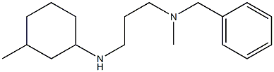 benzyl(methyl){3-[(3-methylcyclohexyl)amino]propyl}amine 结构式