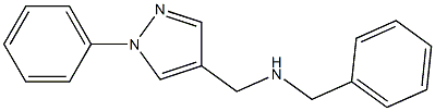 benzyl[(1-phenyl-1H-pyrazol-4-yl)methyl]amine 结构式