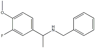 benzyl[1-(3-fluoro-4-methoxyphenyl)ethyl]amine 结构式