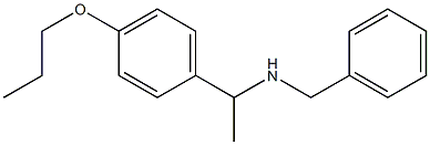 benzyl[1-(4-propoxyphenyl)ethyl]amine 结构式