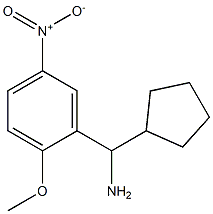 cyclopentyl(2-methoxy-5-nitrophenyl)methanamine 结构式