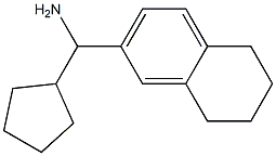 cyclopentyl(5,6,7,8-tetrahydronaphthalen-2-yl)methanamine 结构式