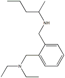 diethyl({2-[(pentan-2-ylamino)methyl]phenyl}methyl)amine 结构式