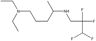 diethyl({4-[(2,2,3,3-tetrafluoropropyl)amino]pentyl})amine 结构式