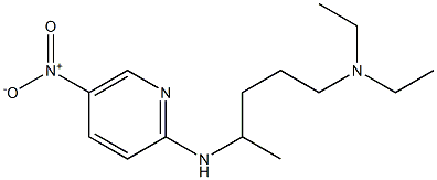 diethyl({4-[(5-nitropyridin-2-yl)amino]pentyl})amine 结构式