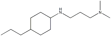 dimethyl({3-[(4-propylcyclohexyl)amino]propyl})amine 结构式