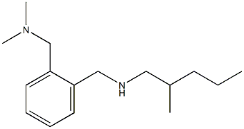 dimethyl[(2-{[(2-methylpentyl)amino]methyl}phenyl)methyl]amine 结构式