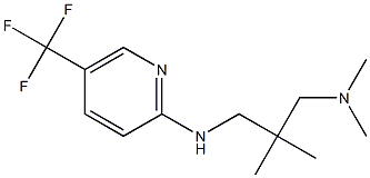 dimethyl[2-methyl-2-({[5-(trifluoromethyl)pyridin-2-yl]amino}methyl)propyl]amine 结构式