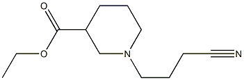 ethyl 1-(3-cyanopropyl)piperidine-3-carboxylate 结构式