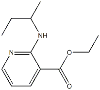 ethyl 2-(butan-2-ylamino)pyridine-3-carboxylate 结构式