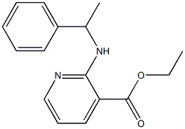 ethyl 2-[(1-phenylethyl)amino]pyridine-3-carboxylate 结构式