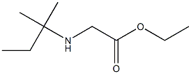 ethyl 2-[(2-methylbutan-2-yl)amino]acetate 结构式