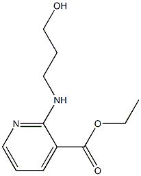 ethyl 2-[(3-hydroxypropyl)amino]pyridine-3-carboxylate 结构式