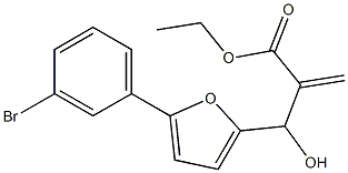 ethyl 2-{[5-(3-bromophenyl)furan-2-yl](hydroxy)methyl}prop-2-enoate 结构式