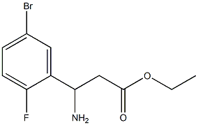 ethyl 3-amino-3-(5-bromo-2-fluorophenyl)propanoate 结构式