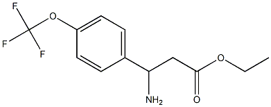 ethyl 3-amino-3-[4-(trifluoromethoxy)phenyl]propanoate 结构式