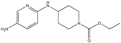 ethyl 4-[(5-aminopyridin-2-yl)amino]piperidine-1-carboxylate 结构式