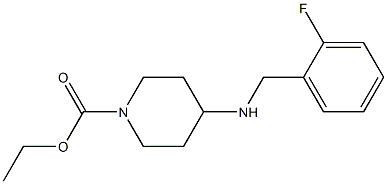 ethyl 4-{[(2-fluorophenyl)methyl]amino}piperidine-1-carboxylate 结构式