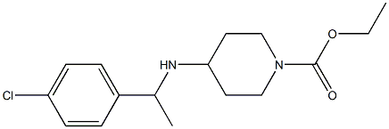 ethyl 4-{[1-(4-chlorophenyl)ethyl]amino}piperidine-1-carboxylate 结构式