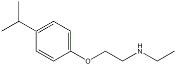 ethyl({2-[4-(propan-2-yl)phenoxy]ethyl})amine 结构式