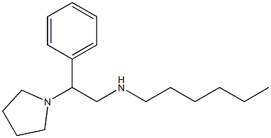 hexyl[2-phenyl-2-(pyrrolidin-1-yl)ethyl]amine 结构式