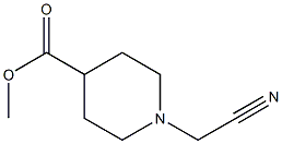 methyl 1-(cyanomethyl)piperidine-4-carboxylate 结构式