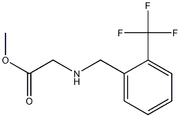 methyl 2-({[2-(trifluoromethyl)phenyl]methyl}amino)acetate 结构式