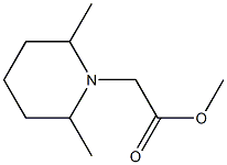 methyl 2-(2,6-dimethylpiperidin-1-yl)acetate 结构式