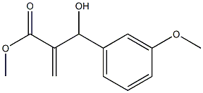 methyl 2-[hydroxy(3-methoxyphenyl)methyl]prop-2-enoate 结构式