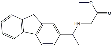 methyl 2-{[1-(9H-fluoren-2-yl)ethyl]amino}acetate 结构式