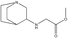 methyl 2-{1-azabicyclo[2.2.2]octan-3-ylamino}acetate 结构式