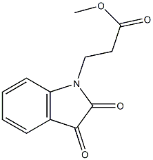 methyl 3-(2,3-dioxo-2,3-dihydro-1H-indol-1-yl)propanoate 结构式